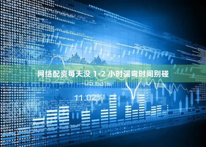 网络配资每天没 1-2 小时遛弯时间别碰